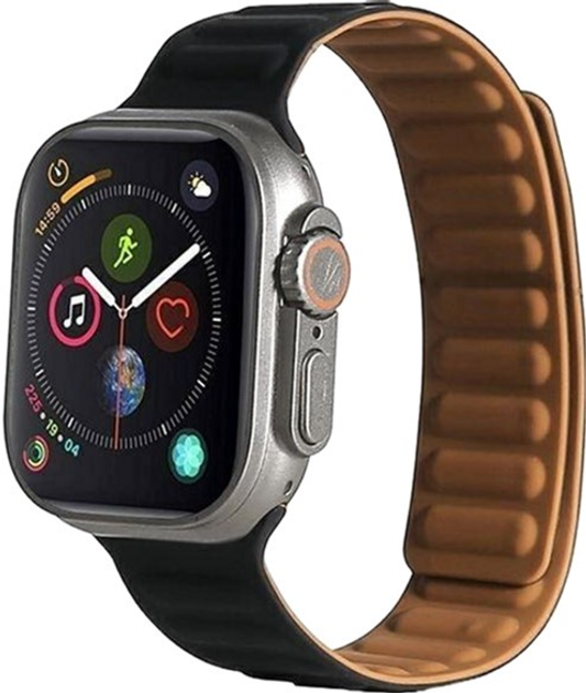 Pasek Beline Magnetic do Apple Watch Series 1/2/3/4/5/6/7/8/SE/SE2/Ultra 42-49 mm Czarny (5905359812111) - obraz 1