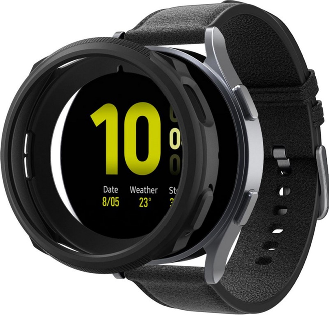 Etui Spigen Liquid Air ACS05391 do Samsung Galaxy Watch 4/5 44 mm Czarny (8809811868166) - obraz 1