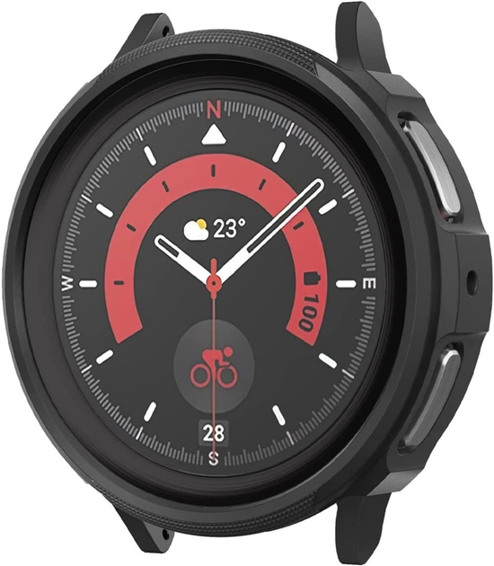 Etui Spigen Liquid Air ACS05185 do Samsung Galaxy Watch 5 Pro 45 mm Czarny (8809811867251) - obraz 2