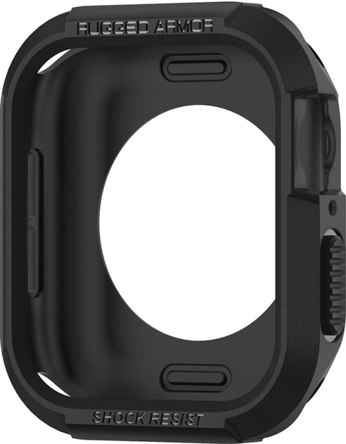 Чохол Spigen Rugged Armor 062CS24469 для Apple Watch Series 4/5/6/7/8/9/SE/SE2 44-45 мм Black (8809613760354) - зображення 6