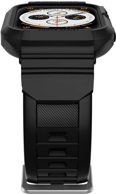 Pasek z etui Spigen Rugged Armor Pro 062CS25324 do Apple Watch Series 4/5/6/7/8/9/SE/SE2 44-45 mm Czarny (8809613768060) - obraz 4