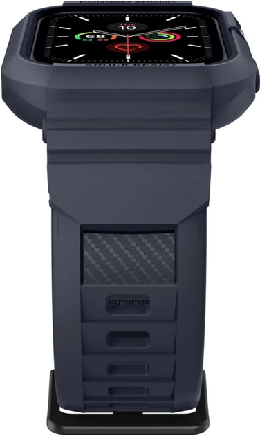 Pasek z etui Spigen Rugged Armor Pro ACS00819 do Apple Watch Series 4/5/6/7/8/9/SE/SE2 44-45 mm Szary (8809685626824) - obraz 5