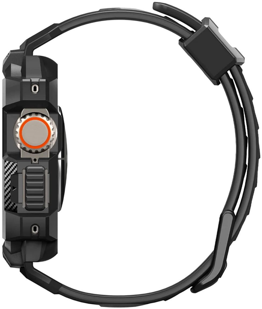 Pasek z etui Spigen Rugged Armor Pro ACS05460 do Apple Watch Ultra 49 mm Czarny (8809811868791) - obraz 6