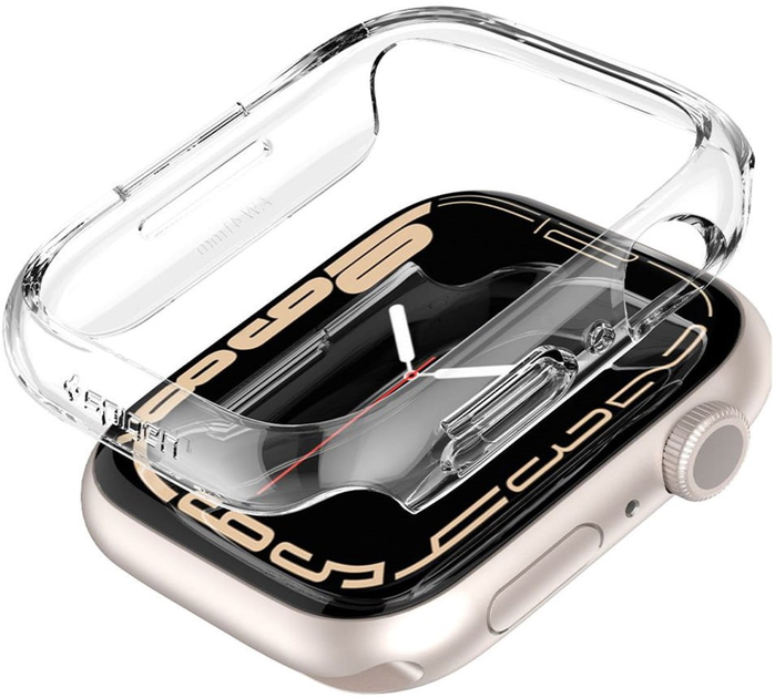 Чохол Spigen Thin Fit ACS04187 для Apple Watch 7 41 мм Transparent (8809811857726) - зображення 1