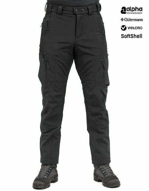 Штани Marsava Stealth SoftShell Pants Black Size 32 - зображення 1