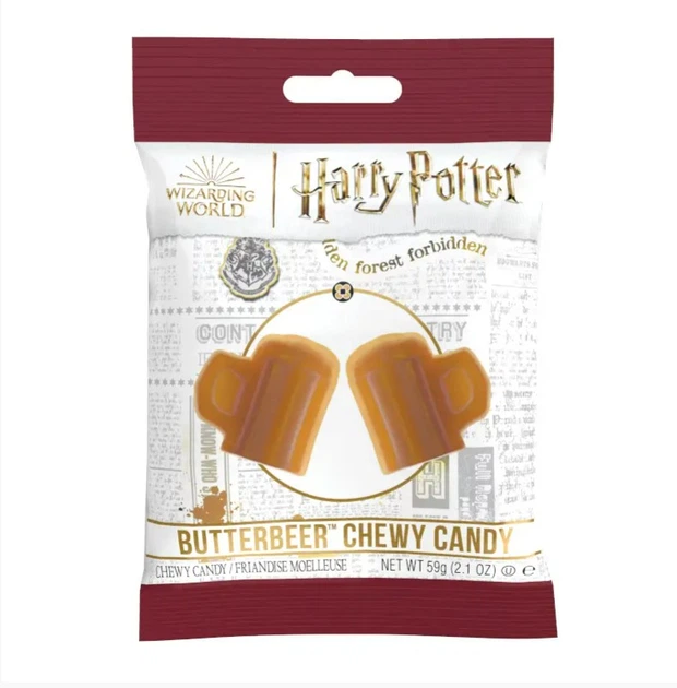 Жувальні цукерки Jelly Belly Harry Potter Butterbeer Chewy Candy 59г - Фото 1 Жувальні цукерки Jelly Belly Harry Potter Butterbeer Chewy Candy 59г - зображення 1