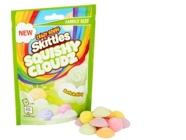 Желейні цукерки Skittles Squishy Cloudz Crazy Sour 94г - зображення 2