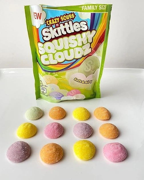 Желейні цукерки Skittles Squishy Cloudz Crazy Sour 94г - зображення 4