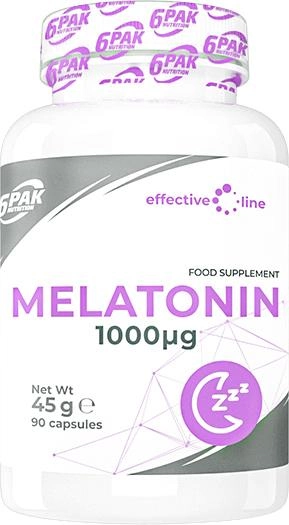 Дієтична добавка 6PAK Nutrition Effective line Melatonin 90 капсул (5902811812511) - зображення 1