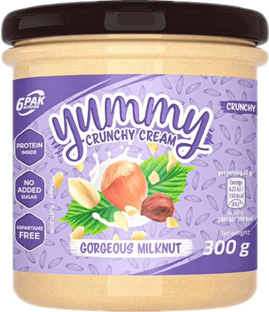 Крем 6PAK Nutrition Yummy Cream 300 г Gorgeous Milknut (5902811812481) - зображення 1