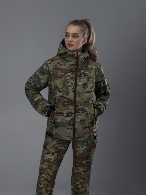 Тактична куртка жіноча BEZET Робокоп 2.0 9582 XXL Камуфляжна (ROZ6501048892) - зображення 1