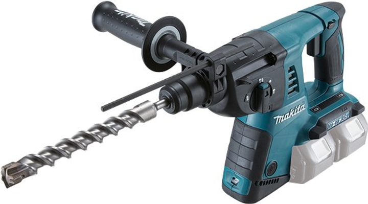 Перфоратор акумуляторний Makita DHR263Z (LXT, 2.5 Дж, SDS-PLUS, без акумуляторів та зарядного пристрою) - зображення 4