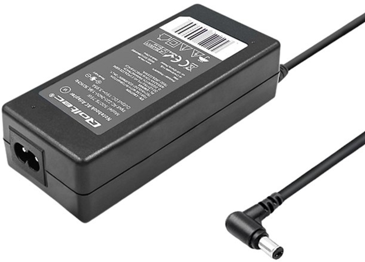 Zasilacz Qoltec do laptopów HP Compaq Toshiba 75W 19V 3.95A 5.5x2.5 mm + kabel zasilający 1.11 m (5901878500799) - obraz 2