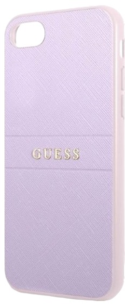 Etui Guess Saffiano Stripe do Apple iPhone 7/8/SE 2020/SE 2022 Purple (3666339050207) - obraz 3