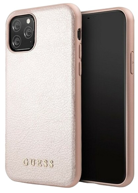 Etui Guess Iridescent do Apple iPhone 11 Pro Rose Gold (3700740463079) - obraz 1