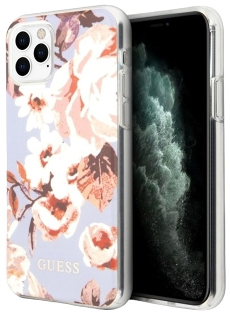 Etui Guess Flower Collection do Apple iPhone 11 Pro Max Lilac (3700740475553) - obraz 1