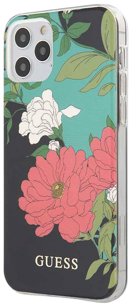 Etui Guess N1 Flower Collection do Apple iPhone 12 Pro Max Black (3700740482100) - obraz 2