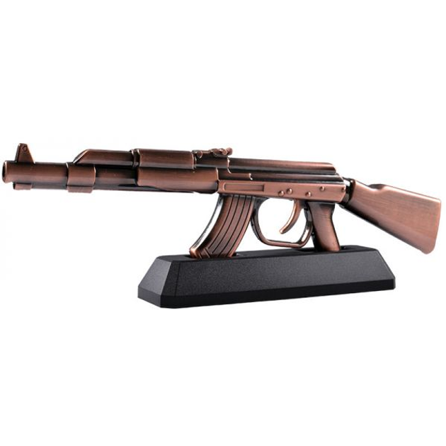 Сувенирная зажигалка на подставке Автомат АК-47 (Турбо пламя) Viktor ...