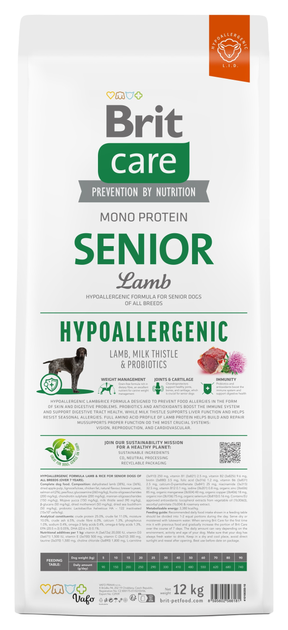 Brit care lamb & clearance rice senior