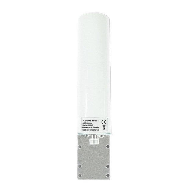Антена всеспрямована Qoltec 4G LTE DUAL White (5901878570143) - зображення 1