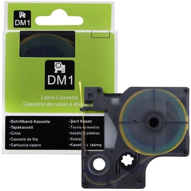 Термозбіжна стрічка Qoltec для принтерів Dymo D1/DM1 9 мм * 1.5 м (5901878502298) - зображення 1