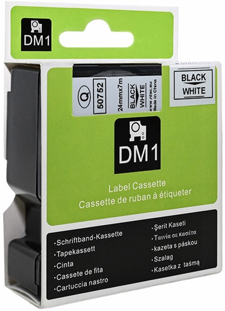 Стрічка Qoltec для Dymo D1 53713, 53718 з надруком 24 мм х 7м (5901878507521) - зображення 5