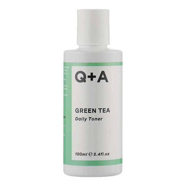 Тонер Q+A для лица успокаивающий с зеленым чаем Green Tea Daily Toner 100 ml (0306143) - изображение 1