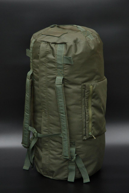Военный баул сумка армейский рюкзак 110 литров олива - изображение 1