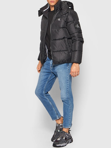 Kurtka zimowa męska pikowana Calvin Klein J30J318412-BEH S Czarna (8719854077305) - obraz 3