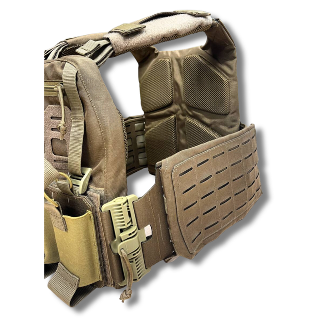 Плитоноска uaBRONIK (Plate Carrier) закрытого типа Койот - изображение 5