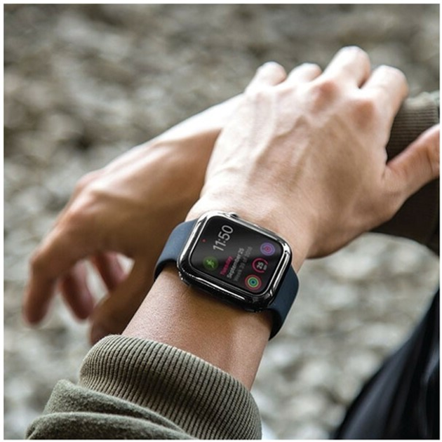 Etui Uniq Garde do Apple Watch Series 4/5/6/SE 40 mm Szary (8886463669587) - obraz 7