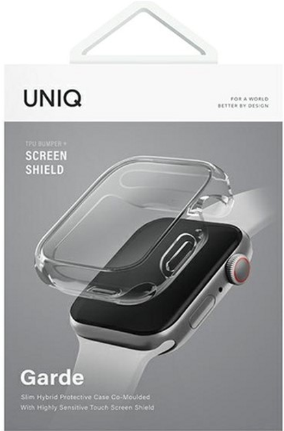 Etui Uniq Garde do Apple Watch Series 7/8 41 mm Przezroczysty (8886463680094) - obraz 6