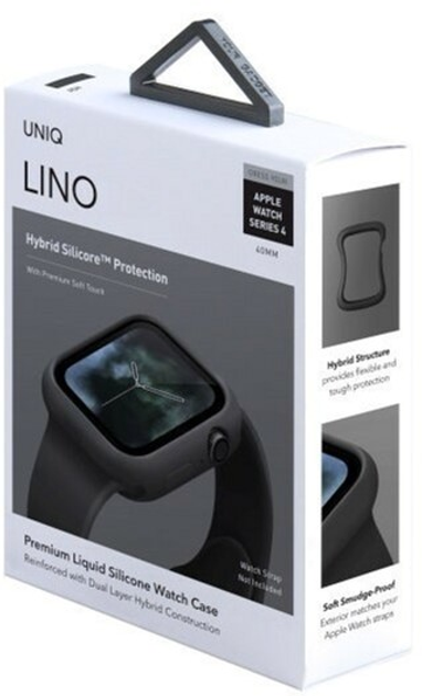 Чохол Uniq Lino для Apple Watch Series 4/5/6/SE 40 мм Black (8886463671092) - зображення 5