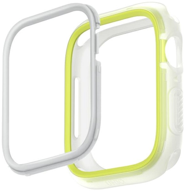 Etui Uniq Moduo do Apple Watch Series 4/5/6/7/8/SE/SE2 44-45 mm Limonka/Biały (8886463684412) - obraz 2