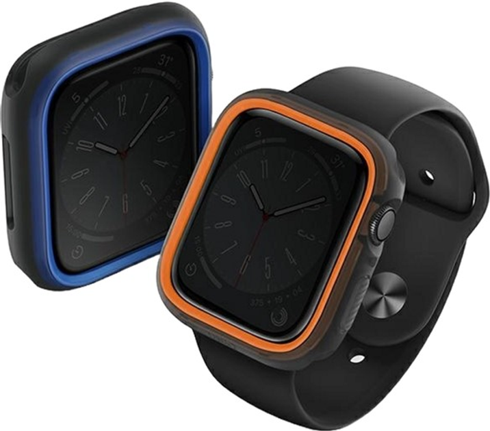 Etui Uniq Moduo do Apple Watch Series 4/5/6/7/8/SE/SE2 44-45 mm Pomarańczowy/Niebieski (8886463684429) - obraz 3