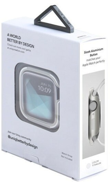 Чохол Uniq Valencia для Apple Watch Series 4/5/6/SE 40 мм Titanium Silver (8886463671153) - зображення 6