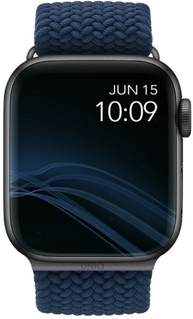 Ремінець Uniq Aspen Braided для Apple Watch Series 1/2/3/4/5/6/7/8/SE/SE2 42-45 мм Oxford Blue (8886463676424) - зображення 1