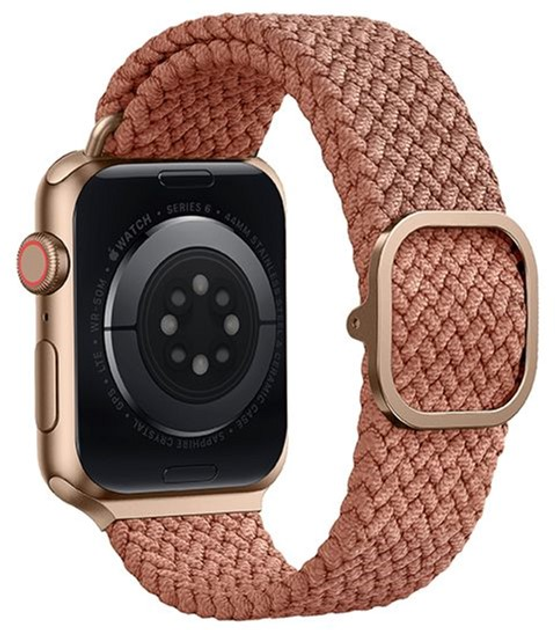 Pasek Uniq Aspen Braided do Apple Watch Series 1/2/3/4/5/6/7/8/SE/SE2 42-45 mm Różowy (8886463677117) - obraz 4