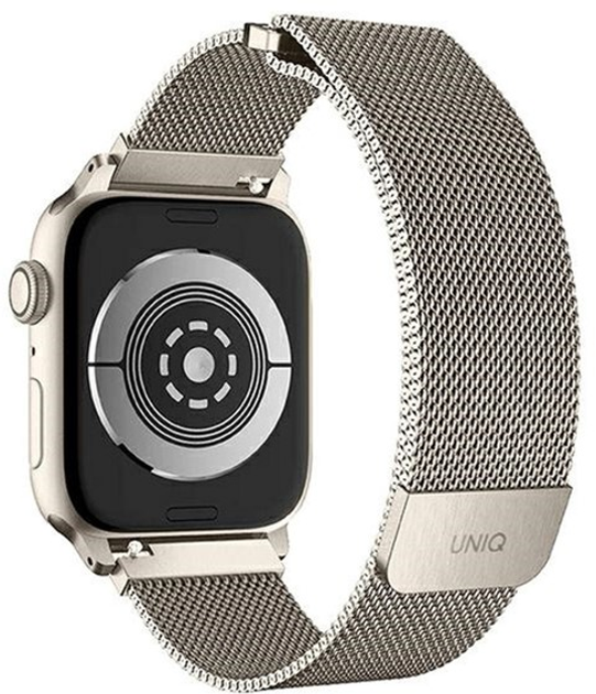 Pasek Uniq Dante Stainless Steel do Apple Watch Series 1/2/3/4/5/6/7/8/SE/SE2 38-41 mm Starlight (8886463679524) - obraz 2