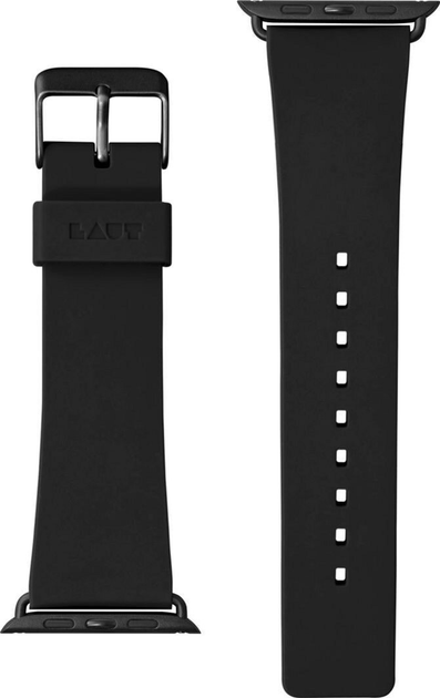 Pasek Laut Active 35139 do Apple Watch Series 1/2/3/4/5/6/7/8/SE/SE2/Ultra 42/45 mm Czarny (4895206909082) - obraz 1