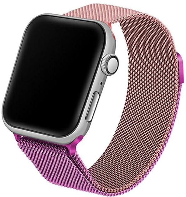 Ремінець Beline Steel для Apple Watch Series 1/2/3/4/5/6/7/8/SE/SE2 38-41 мм Pink-Purple (5904422912567) - зображення 1
