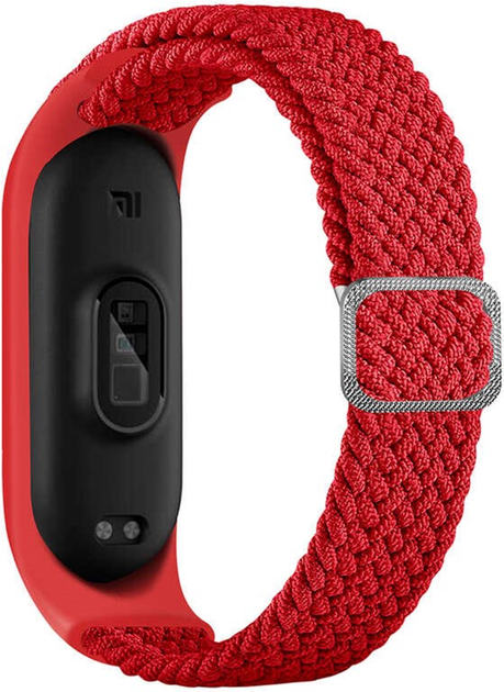 Pasek Beline Textile do Xiaomi Mi Band 5/6/7 Czerwony (5904422914189) - obraz 1