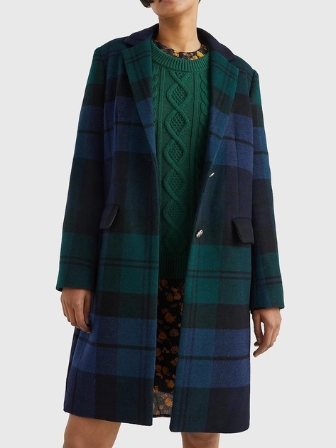 Пальто жіноче Tommy Hilfiger WW0WW37612 34 Зелене (8720642203301) - зображення 1
