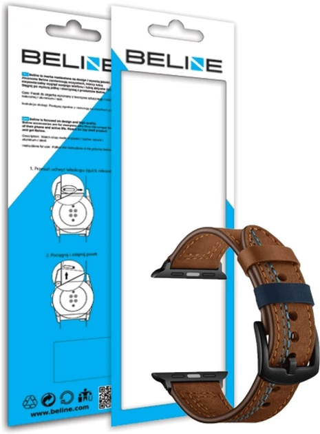 Універсальний ремінець Beline Casual 22 мм Brown (5903919060309) - зображення 3