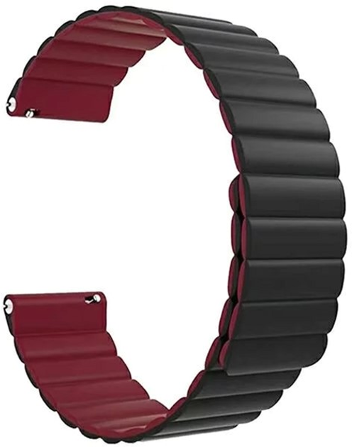 Універсальний ремінець Beline Magnetic 22 мм Black/red (5905359814399) - зображення 2