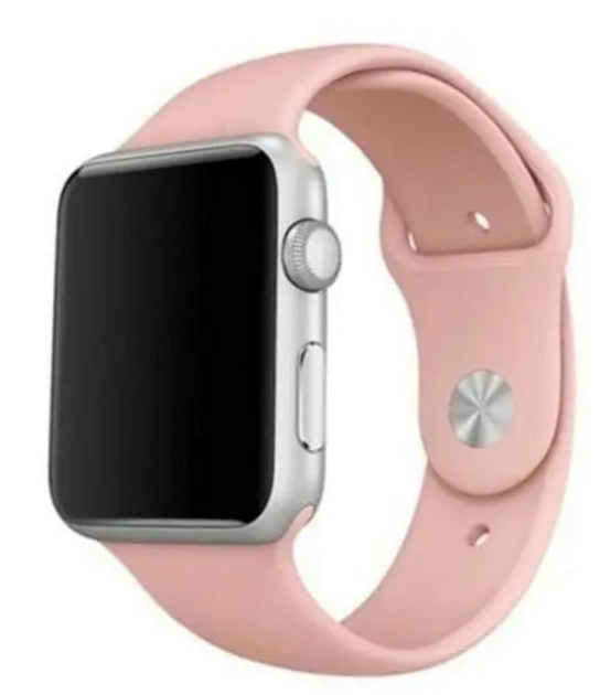 Pasek Mercury Silicon do Apple Watch Series 1/2/3/4/5/6/7/8/SE/SE2/Ultra 42-45 mm Różowy (8809724801809) - obraz 1