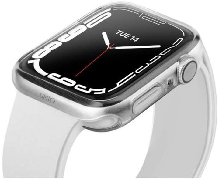Чохол Uniq Glase для Apple Watch Series 7/8 45 мм Dual Pack Clear-smoke (8886463679357) - зображення 2
