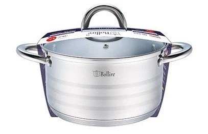 Каструля Bollire. BR-2002-Ø 18 см-2.1 л - Фото 3 Каструля Bollire. BR-2002-Ø 18 см-2.1 л - зображення 3