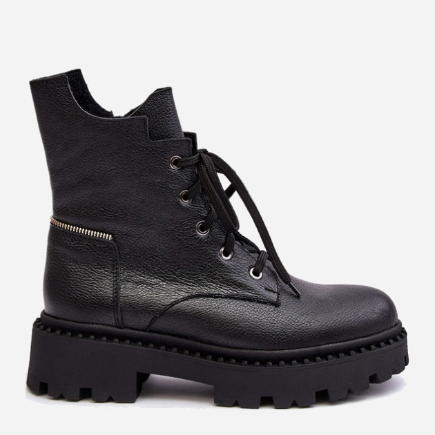 Жіночі зимові черевики високі Zazoo 949P 38 Чорні (5905677981902) - зображення 1