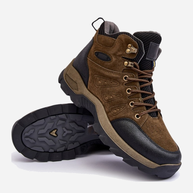Buty trekkingowe męskie wysokie Fontanoe 41 Brązowe (5905677971668) - obraz 5